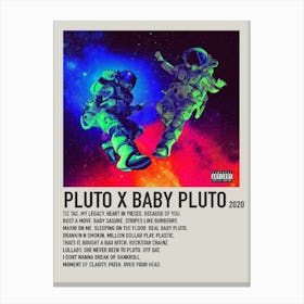 Pluto X Baby Pluto 2020 Album Cover Canvas Art Poster 2 Canvas Print