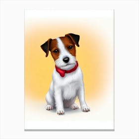 Parson Russell Terrier Illustration dog Canvas Print