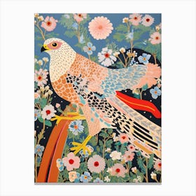 Maximalist Bird Painting Falcon 3 Canvas Print