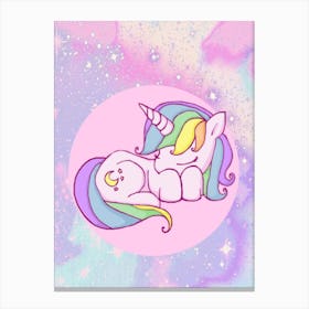 Unicorn Stitch Canvas Print
