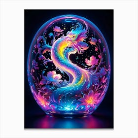 Dragon In A Glass Ball Canvas Print
