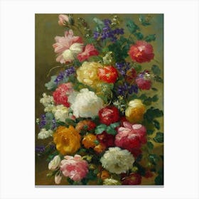 Statice Painting 2 Flower Canvas Print