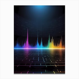 Sound Wave Background Canvas Print