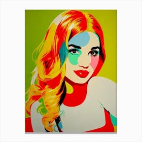 Aitana Colourful Pop Art Canvas Print