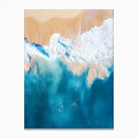 Aerial View Of The Beach Canvas Print