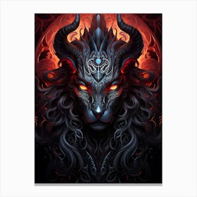 Demon Head 5 Canvas Print