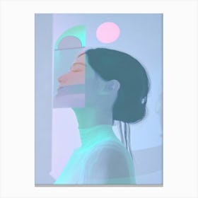 Abstract Portrait Of A Woman 16 Canvas Print