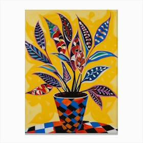 'Plant In A Pot' 1 Canvas Print