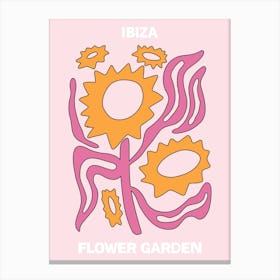 Ibiza Flower Canvas Print
