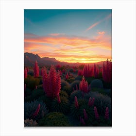 Sunset In The Desert 6 Canvas Print