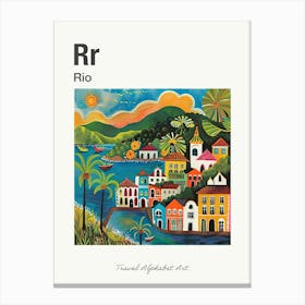 Kids Travel Alphabet  Rio 1 Canvas Print