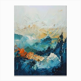 Abstract Mountain Art Canvas Print