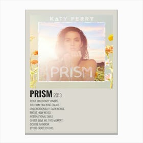 Katy Perry Prism 2013 Poster Decor Canvas Print