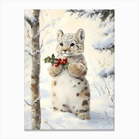 Snow Leopard 3 Canvas Print