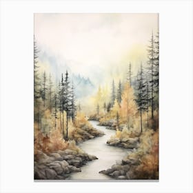 Autumn Forest Landscape The White River National Forest Canvas Print