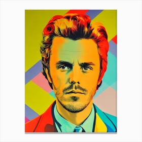 Casey Affleck Colourful Pop Movies Art Movies Canvas Print