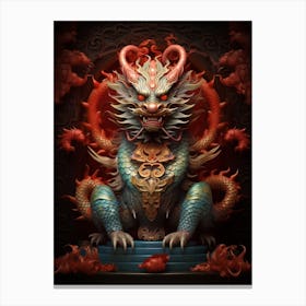 Chinese Dragon Symbolism Illustration 3 Canvas Print