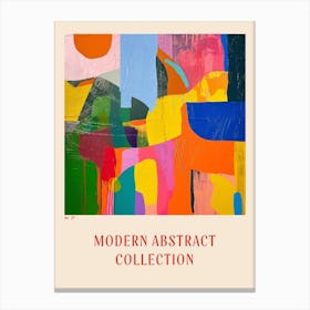 Modern Abstract Collection Poster 37 Canvas Print