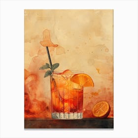 Aperol Spritz Orange 102 Canvas Print