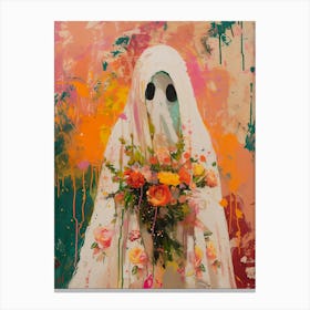 Ghost In A White Dress Canvas Print