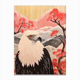Bird Illustration Vulture 4 Canvas Print