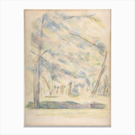 Landscape, Sketch Of Rocks, Paul Cezanne Canvas Print