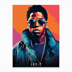 Jay Z Popart Canvas Print