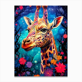 Giraffe Painting Canvas Print