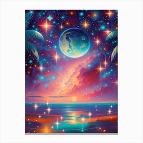 Fantasy Galaxy Ocean 10 Canvas Print