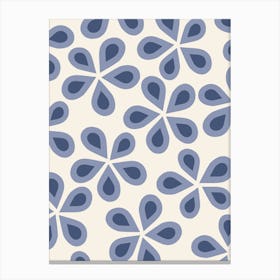 Daisy Florets | 01 – Blue Floral Canvas Print