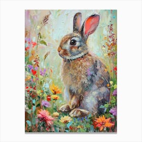 Argente Rabbit Painting 4 Canvas Print