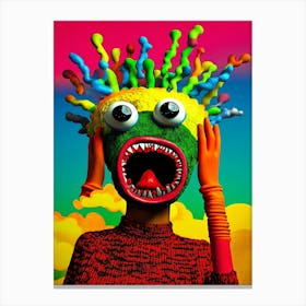 Monster'S Face Canvas Print