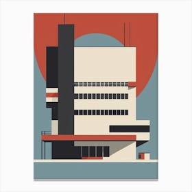 Modernist Architecture Canvas Print