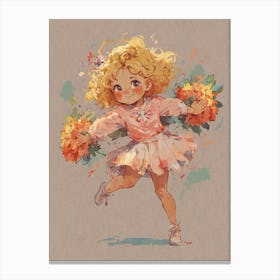 Cheerleader 4 Canvas Print