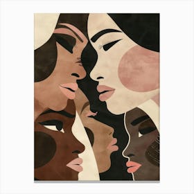 Women'S Faces 5 Canvas Print