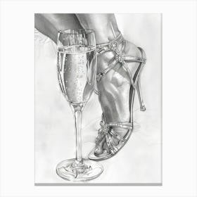 Glass Of Champagne 1 Canvas Print