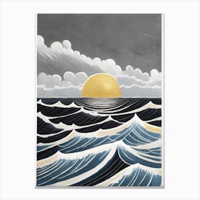 Sunrise Over The Ocean 1 Canvas Print