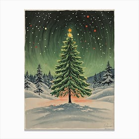 Northern Christmas Tree no2 Canvas Print