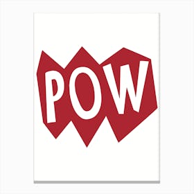 POW Red Canvas Print