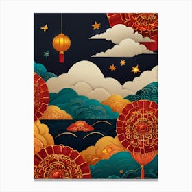 Chinese New Year 9 Canvas Print