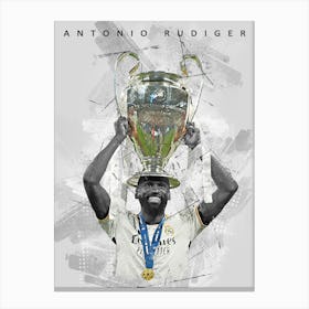 Antonio Rudiger Drawing Sketch Canvas Print