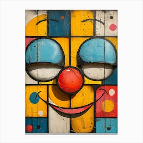 Clown Face Canvas Print