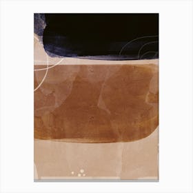Rust And Dark Abstract Canvas Print