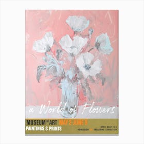 A World Of Flowers, Van Gogh Exhibition Poppy 2 Canvas Print