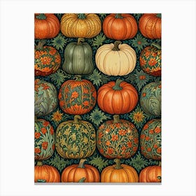 William Morris Pumpkins Canvas Print