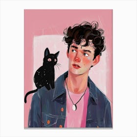 Black Cat 53 Canvas Print