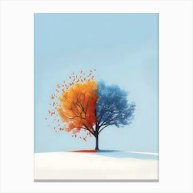 Abstract tree art Canvas Print