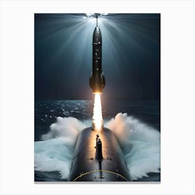 Nuclear Submarine-Reimagined Canvas Print