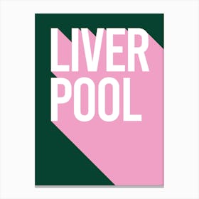 Liverpool Typography Canvas Print