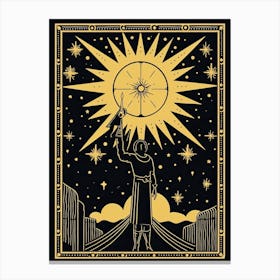 The Star Tarot Card, Vintage 2 Canvas Print